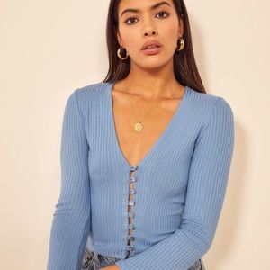Reformation Gellar Knit Top